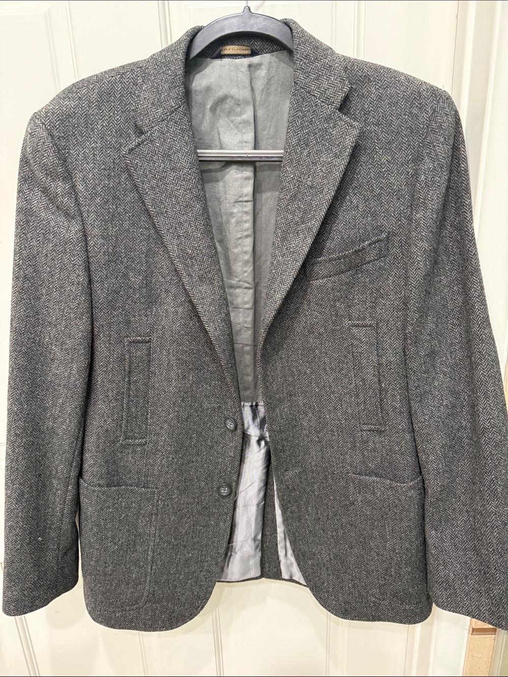 Banana Republic Gray Herringbone Sport Coat